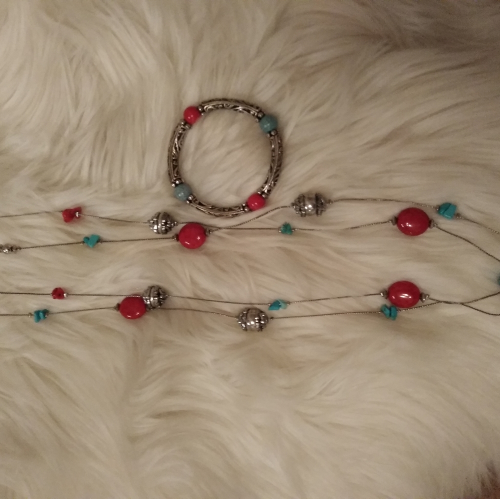 Selling both necklace & bracelet together